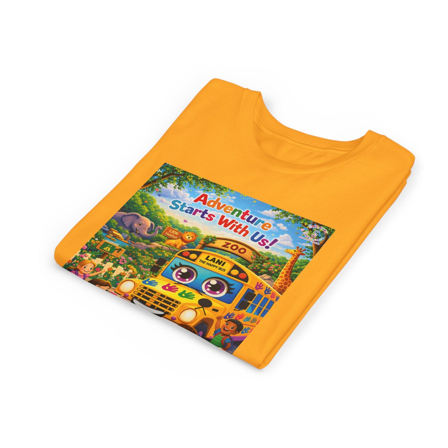 Lani™ Youth Short Sleeve Tee – "Adventure Starts With Us!" Graphic