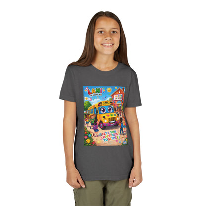 Lani™ Youth Short Sleeve Tee – "Let's Sing Happiness Together!" Graphic