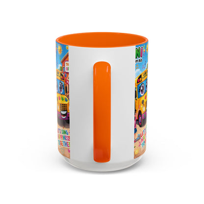 Lani™ Accent Coffee Mug (11oz & 15oz) – "Let's Sing Happiness Together!" Graphic