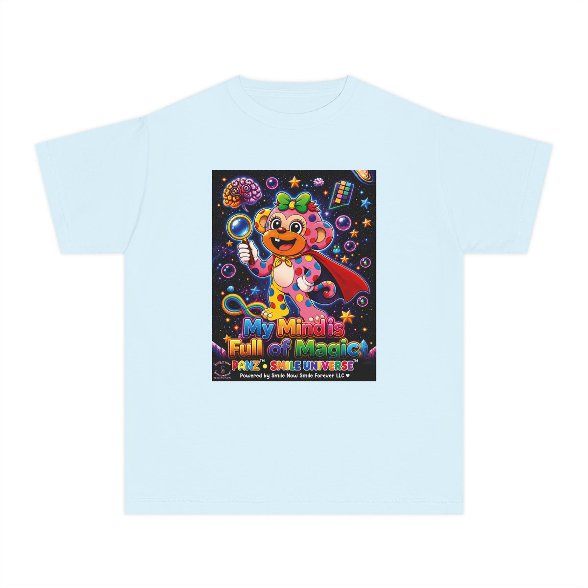 Panz™ Youth Midweight Tee – "My Mind is Full of Magic" Graphic | Smile Universe Collection