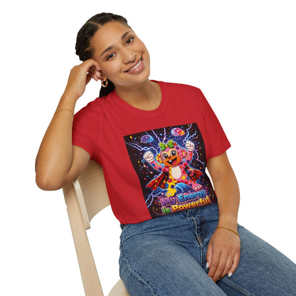 Panz™ Unisex Softstyle T-Shirt  for Adult– "My Energy is Powerful" Graphic Tee | Smile Universe Collection