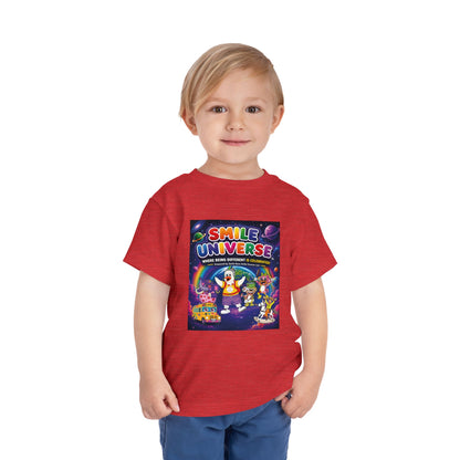 Smile Universe™ Toddler Short Sleeve Tee – "Where Being Different is CELEBRATED!" Graphic