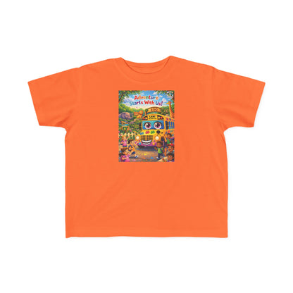 Lani™ Toddler's Fine Jersey Tee – "Adventure Starts With Us!" Graphic