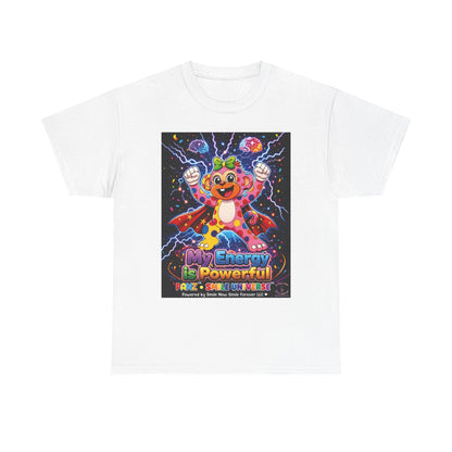 Panz™ Unisex Heavy Cotton™ Tee For Adult – "My Energy is Powerful" Graphic Tee | Smile Universe Collection
