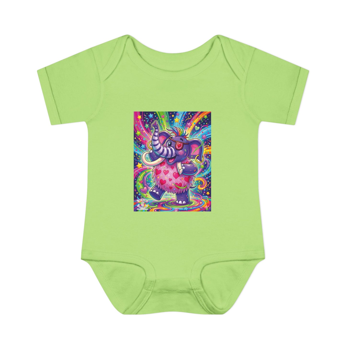 Piklez™ Infant Baby Rib Bodysuit – "Born to Celebrate!" Graphic | Smile Universe Collection
