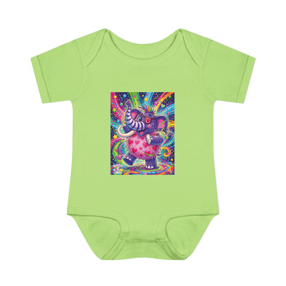 Piklez™ Infant Baby Rib Bodysuit – "Born to Celebrate!" Graphic | Smile Universe Collection