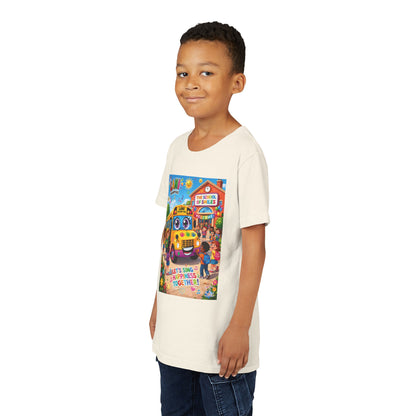 Lani™ Youth Short Sleeve Tee – "Let's Sing Happiness Together!" Graphic