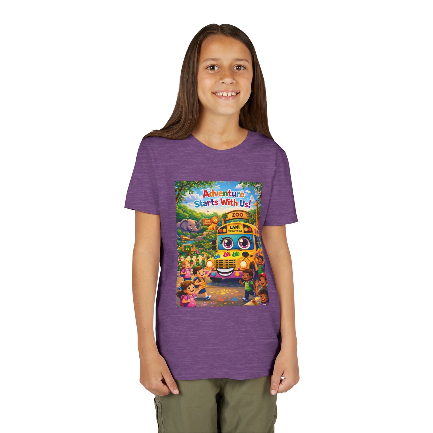 Lani™ Youth Short Sleeve Tee – "Adventure Starts With Us!" Graphic