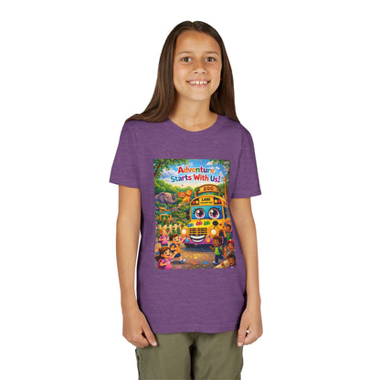 Lani™ Youth Short Sleeve Tee – "Adventure Starts With Us!" Graphic