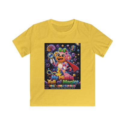 Panz™ Kids Softstyle Tee – "My Mind is Full of Magic" Graphic | Smile Universe Collection