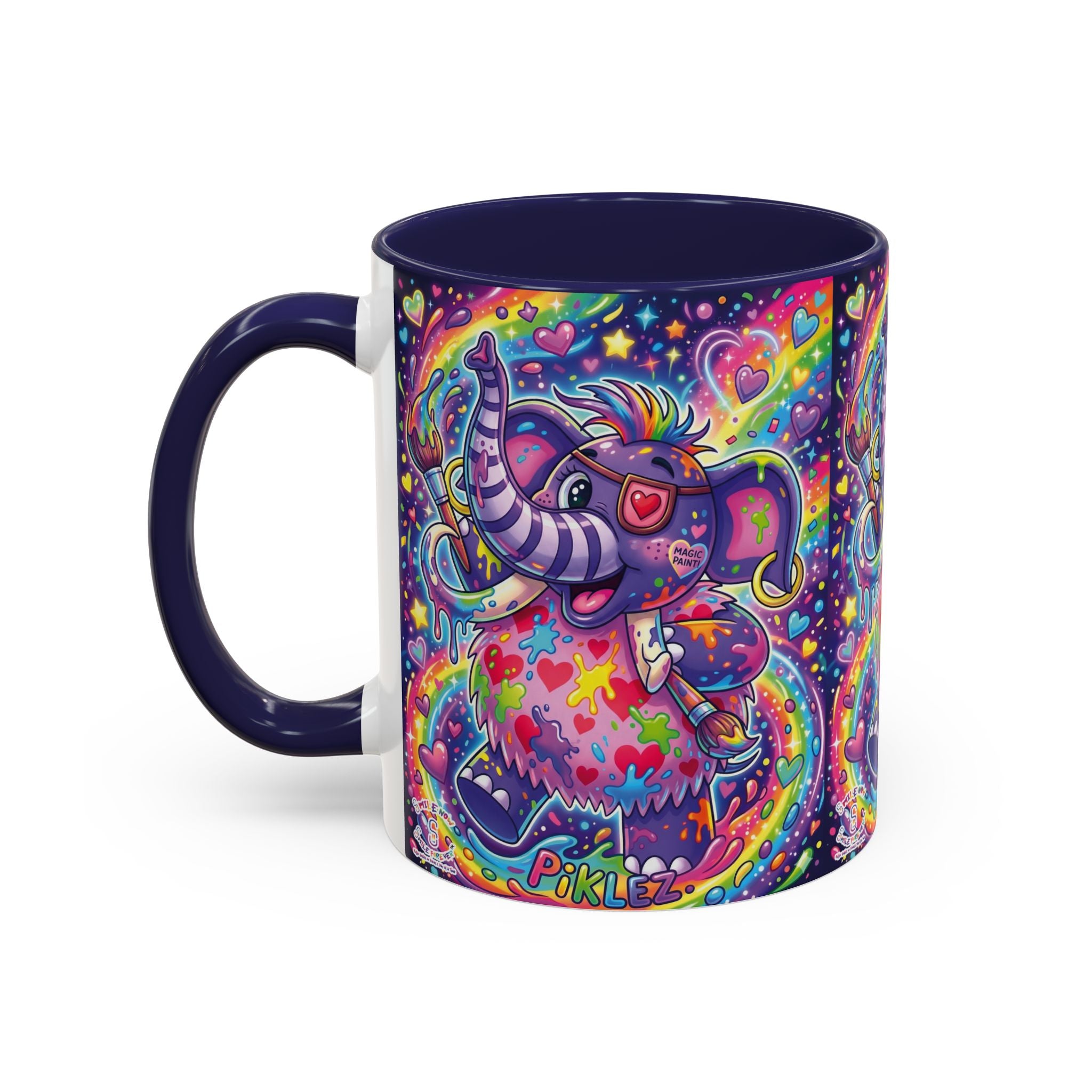 Piklez™ 15oz Ceramic Mug – "Magic Paint!" Graphic | Smile Universe Collection