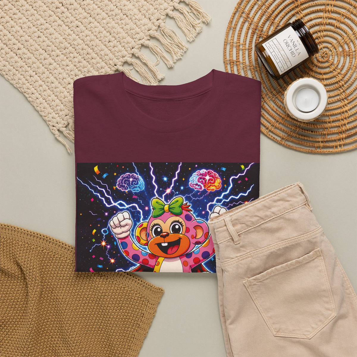 Panz™ Unisex Heavy Cotton™ Tee For Adult – "My Energy is Powerful" Graphic Tee | Smile Universe Collection