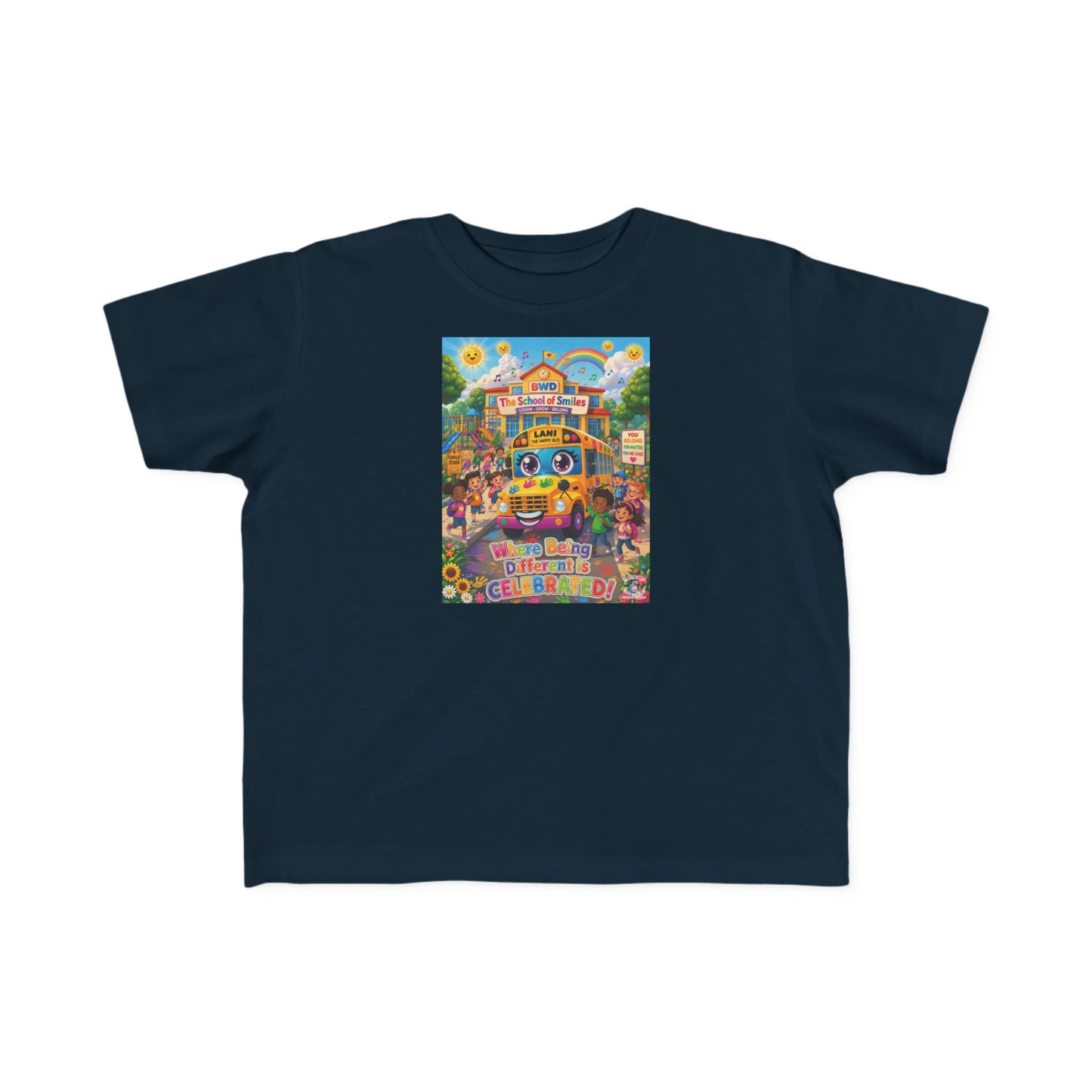 Lani™ Toddler's Fine Jersey Tee – "Where Being Different is CELEBRATED!" Graphic Shirt