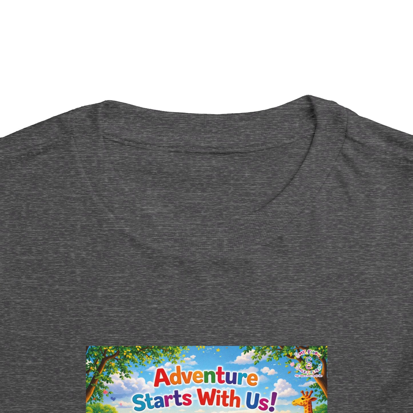Lani™ Toddler Short Sleeve Tee – "Adventure Starts With Us!" Graphic