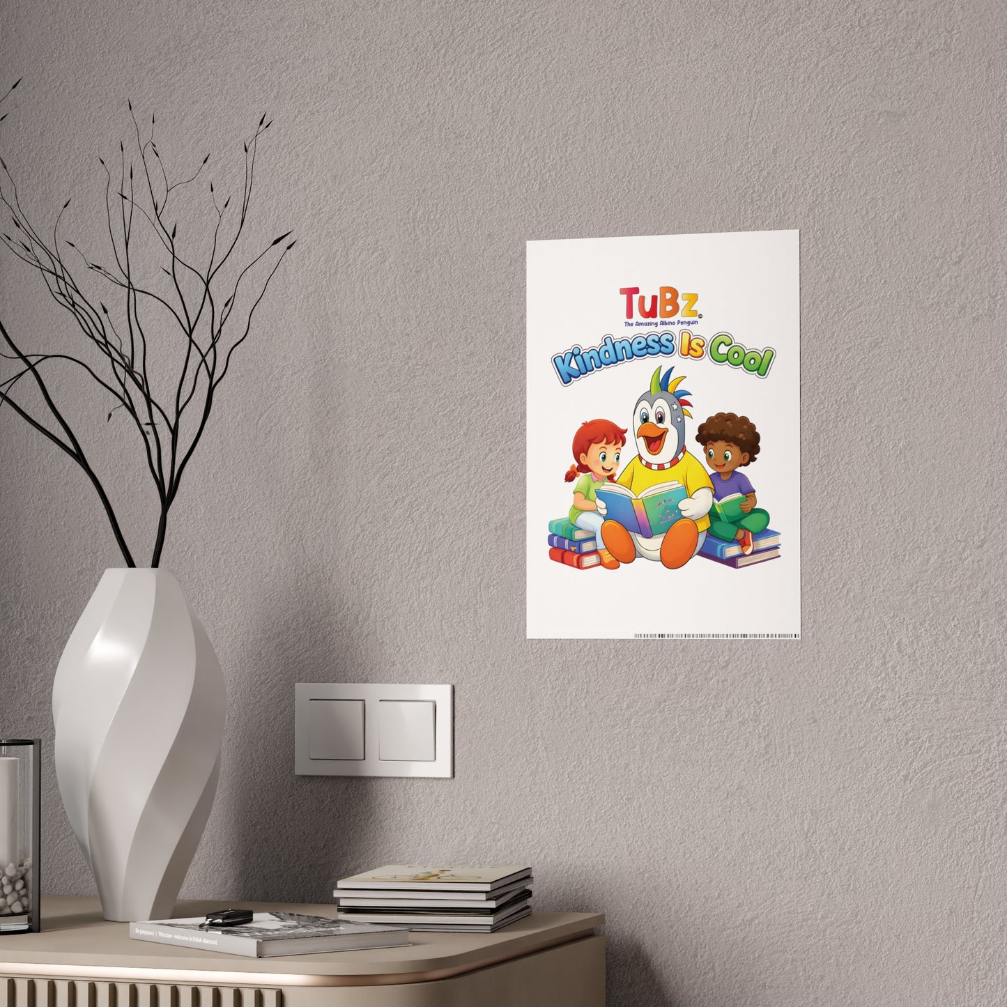 TuBz™ "Kindness Is Cool" Kids Poster - Classroom & Bedroom Wall Art | Smile Universe