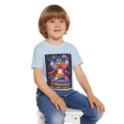 Panz™ Heavy Cotton™ Toddler T-Shirt – "My Energy is Powerful" Graphic Tee | Smile Universe Collection