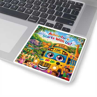 Lani™ Kiss-Cut Stickers – "Adventure Starts With Us!" Graphic