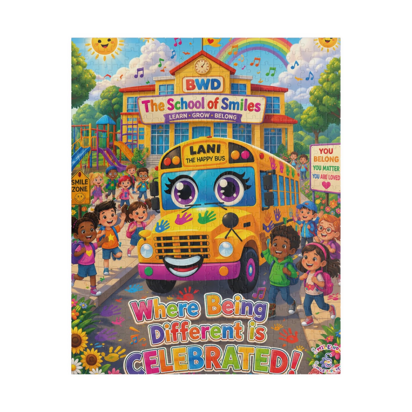 Lani™ Puzzle (110, 252, 520 & 1014-piece) – "Where Being Different is CELEBRATED!" Graphic