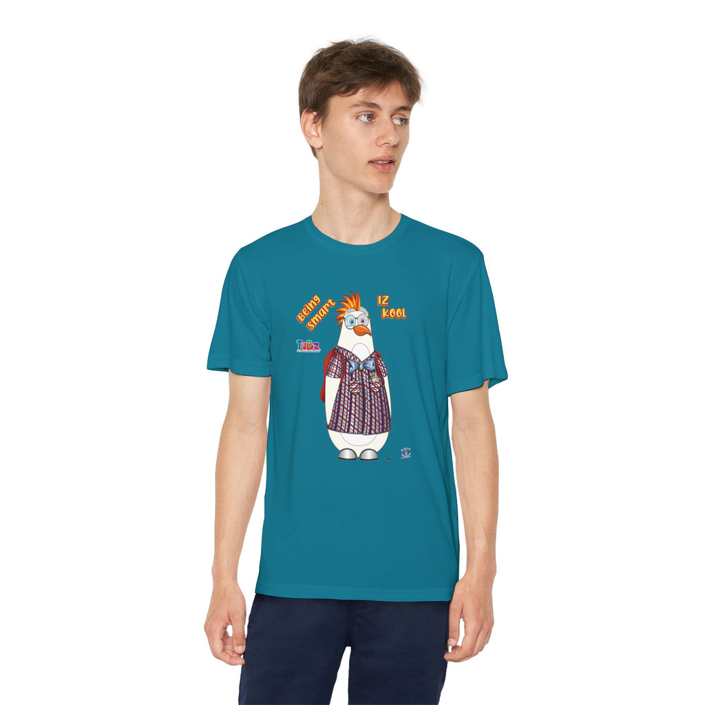 TuBz™ "Being Smart Iz Kool" Youth Competitor T- Shirt - Character Dress-Up Graphic Tee