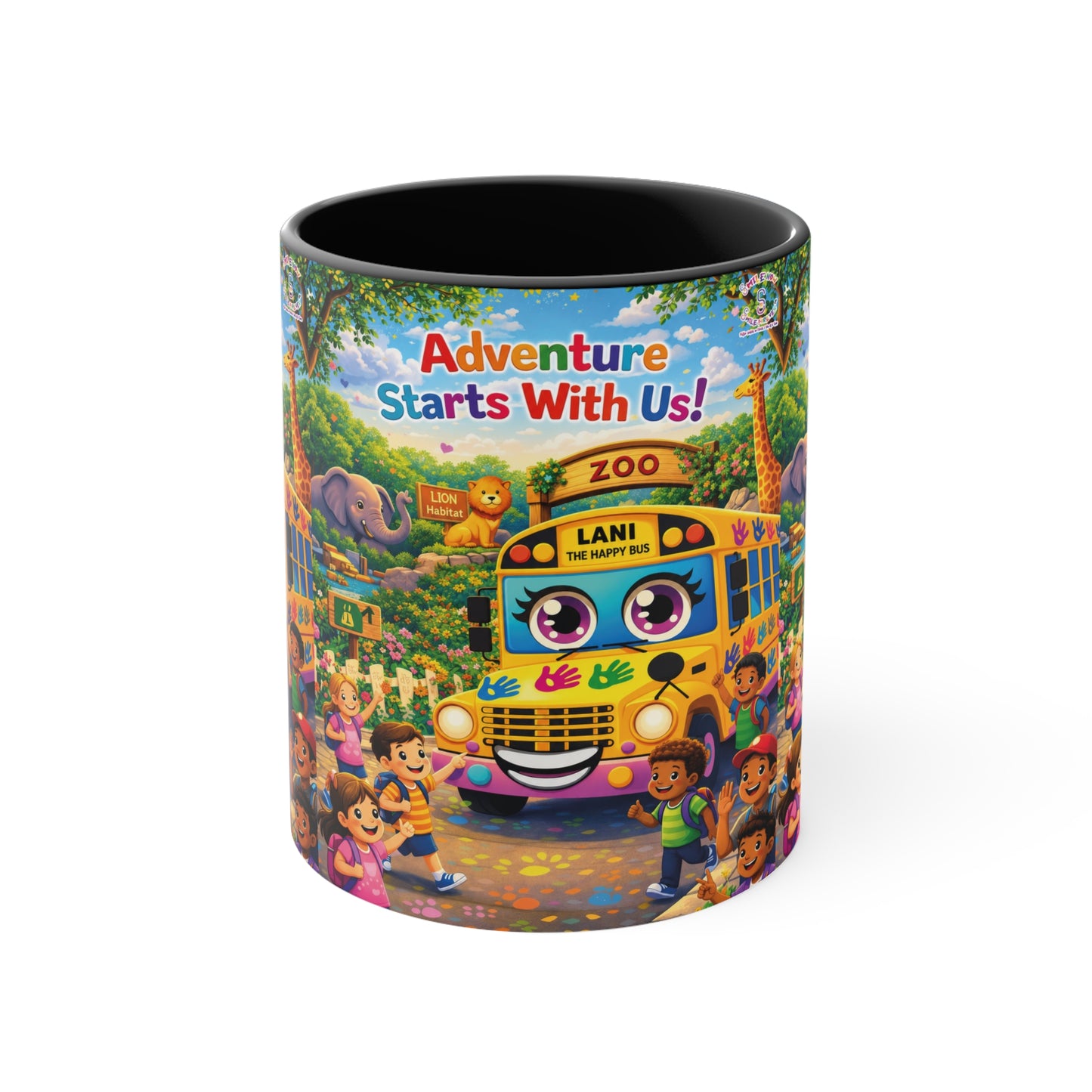 Lani™ Accent Mug – "Adventure Starts With Us!" Graphic