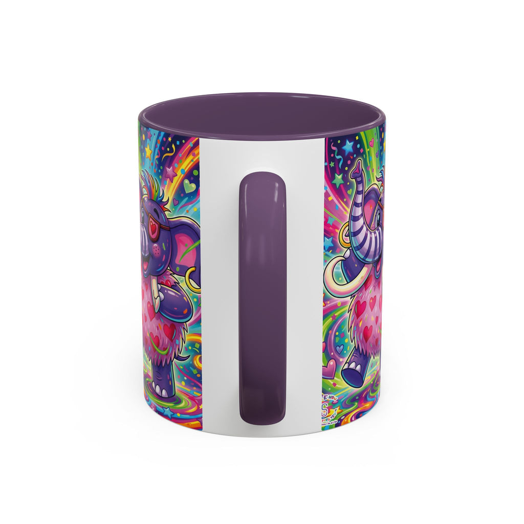 Piklez™ 11oz, 15oz Accent Coffee Mug – "Born to Celebrate!" Graphic | Smile Universe Collection