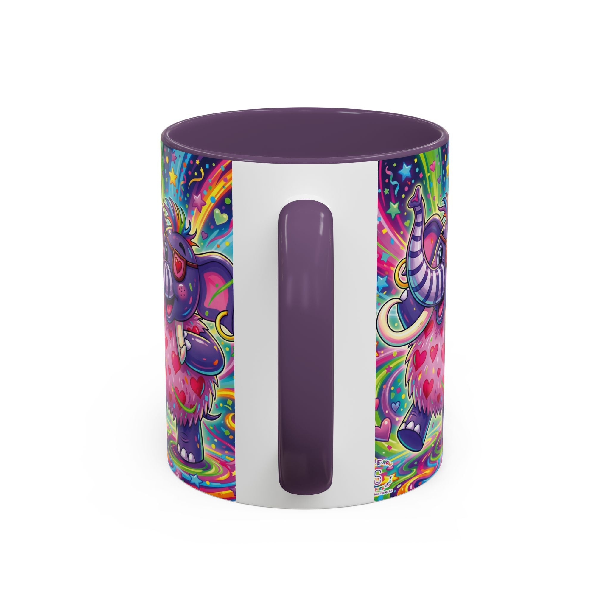 Piklez™ 11oz, 15oz Accent Coffee Mug – "Born to Celebrate!" Graphic | Smile Universe Collection