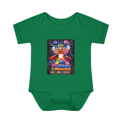 Panz™ Infant Baby Rib Bodysuit – "My Energy is Powerful" Graphic Onesie | Smile Universe Collection