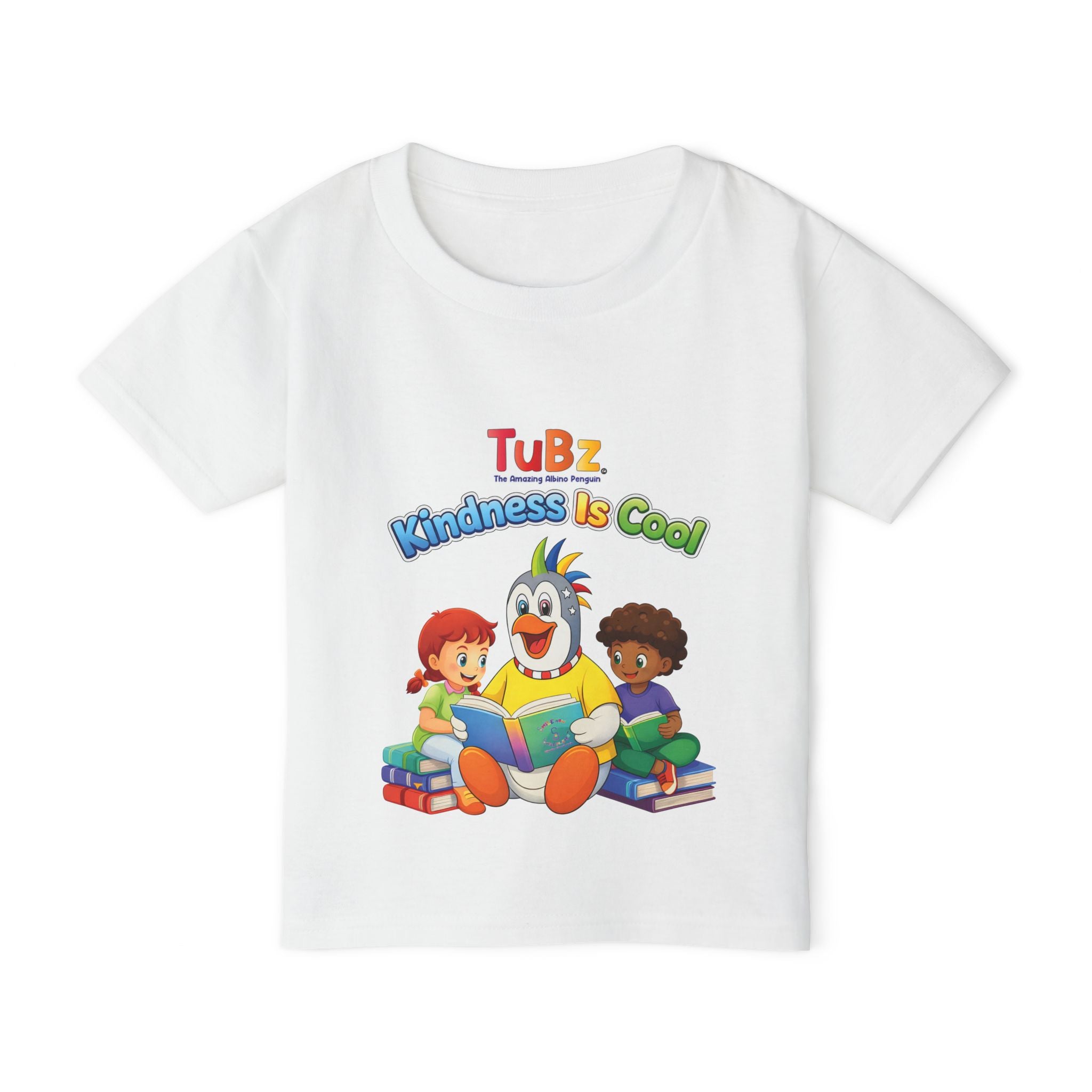 TuBz™ "Kindness Is Cool" Kids T-Shirt - Positive Message Graphic Tee | Smile Universe TuBz4Kidz