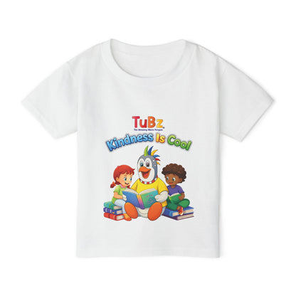 TuBz™ "Kindness Is Cool" Kids T-Shirt - Positive Message Graphic Tee | Smile Universe TuBz4Kidz
