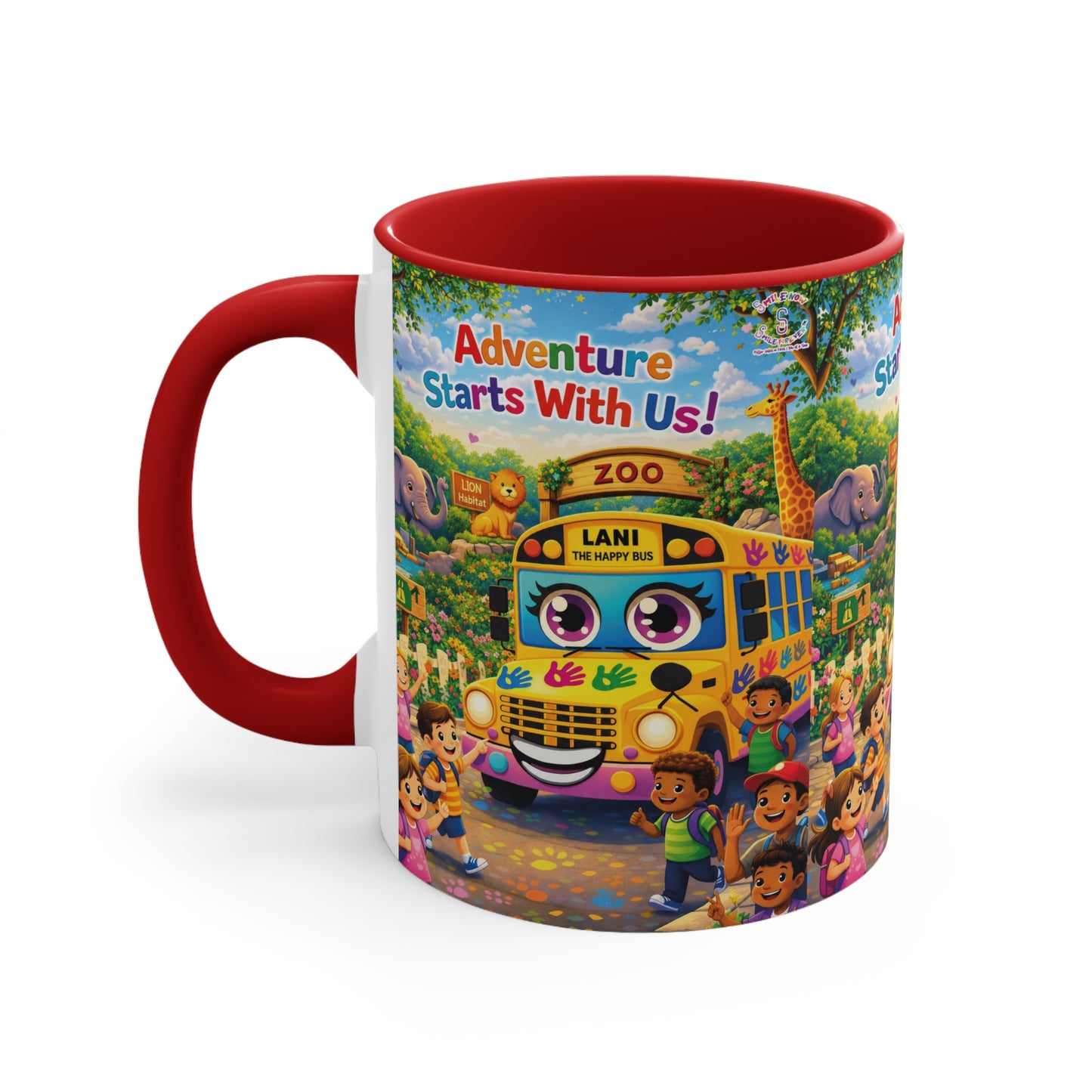 Lani™ Accent Mug – "Adventure Starts With Us!" Graphic