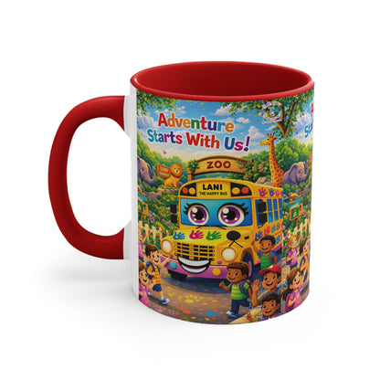 Lani™ Accent Mug – "Adventure Starts With Us!" Graphic