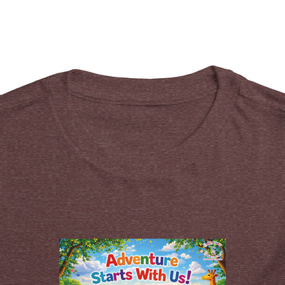 Lani™ Toddler Short Sleeve Tee – "Adventure Starts With Us!" Graphic