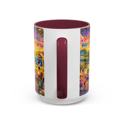 Lani™ Colorful Mug (11oz & 15oz) – "Safe Rides, Happy Hearts" Graphic