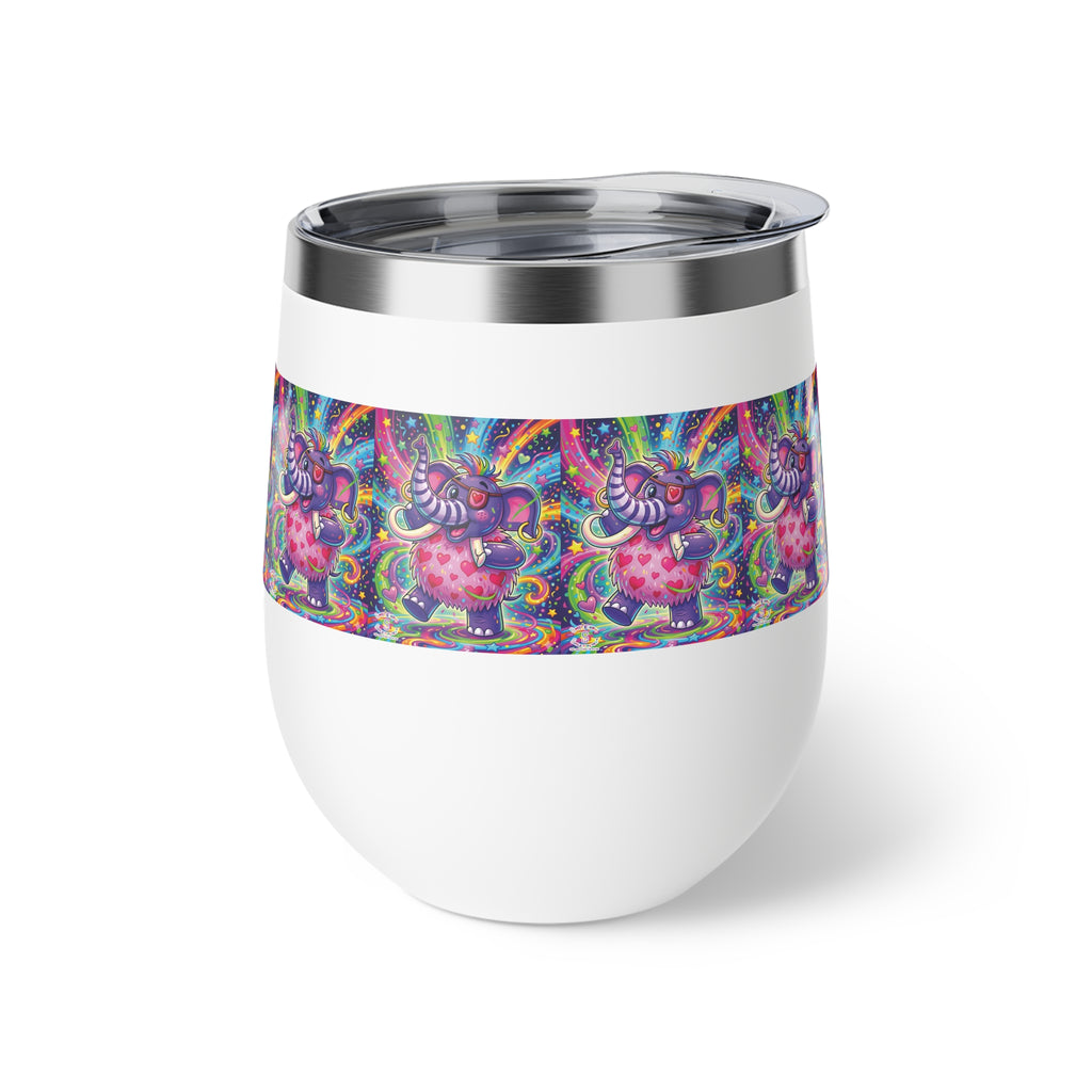 Piklez™ 12oz Copper Vacuum Insulated Cup – "Born to Celebrate!" Graphic | Smile Universe Collection