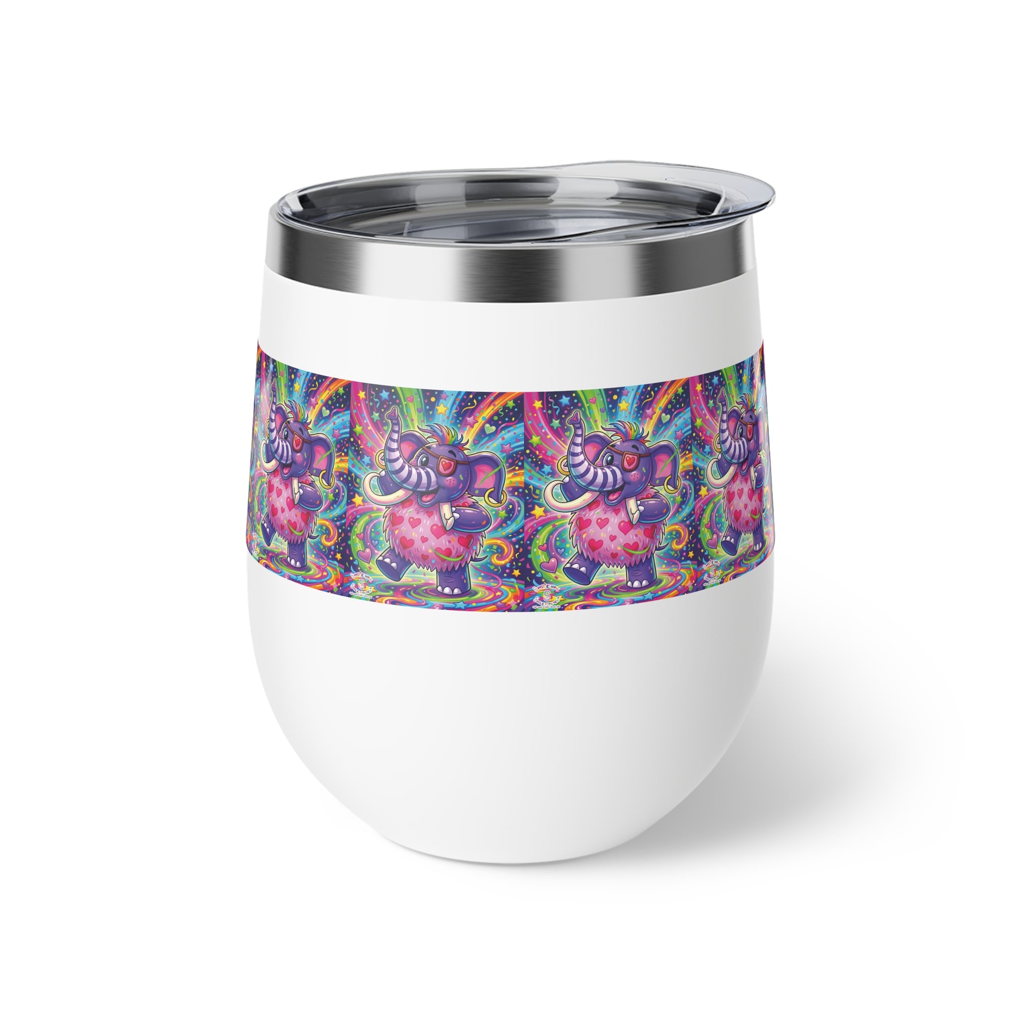 Piklez™ 12oz Copper Vacuum Insulated Cup – "Born to Celebrate!" Graphic | Smile Universe Collection