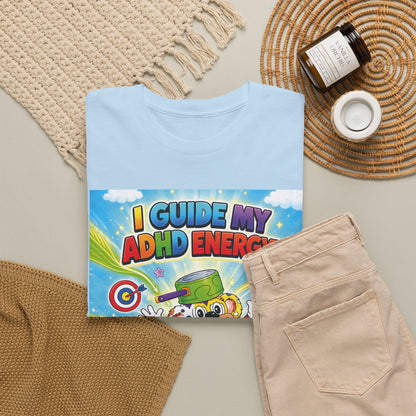 Potz™ Unisex Heavy Cotton™ Tee – "I Guide My ADHD Energy!" Graphic Tee | Smile Universe Collection