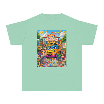 Lani™ Youth Midweight Tee – "Where Being Different is CELEBRATED!" Graphic Shirt