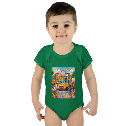 Lani™ Infant Baby Rib Bodysuit – "Where Being Different is CELEBRATED!" Graphic