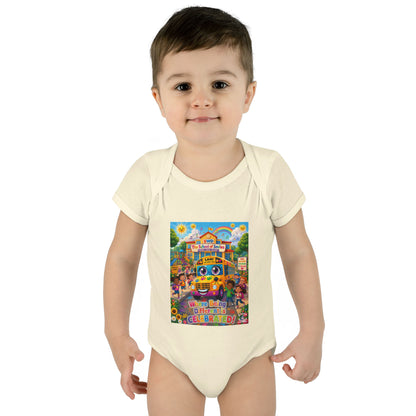 Lani™ Infant Baby Rib Bodysuit – "Where Being Different is CELEBRATED!" Graphic