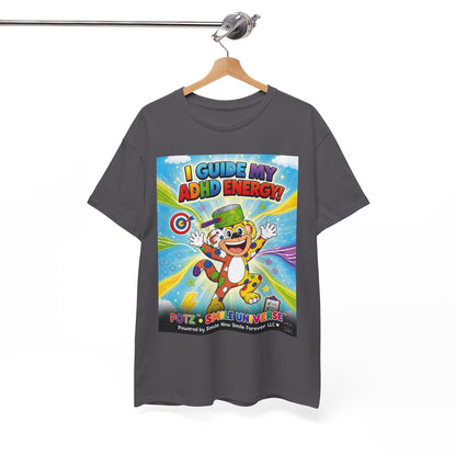 Potz™ Unisex Heavy Cotton™ Tee – "I Guide My ADHD Energy!" Graphic Tee | Smile Universe Collection