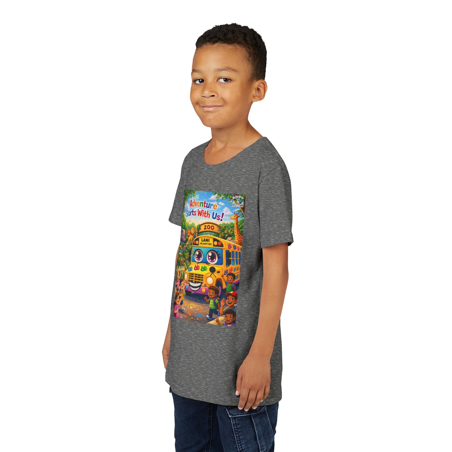 Lani™ Youth Short Sleeve Tee – "Adventure Starts With Us!" Graphic
