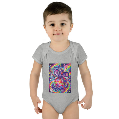 Piklez™ Infant Baby Rib Bodysuit – "Magic Paint!" Graphic | Smile Universe Collection