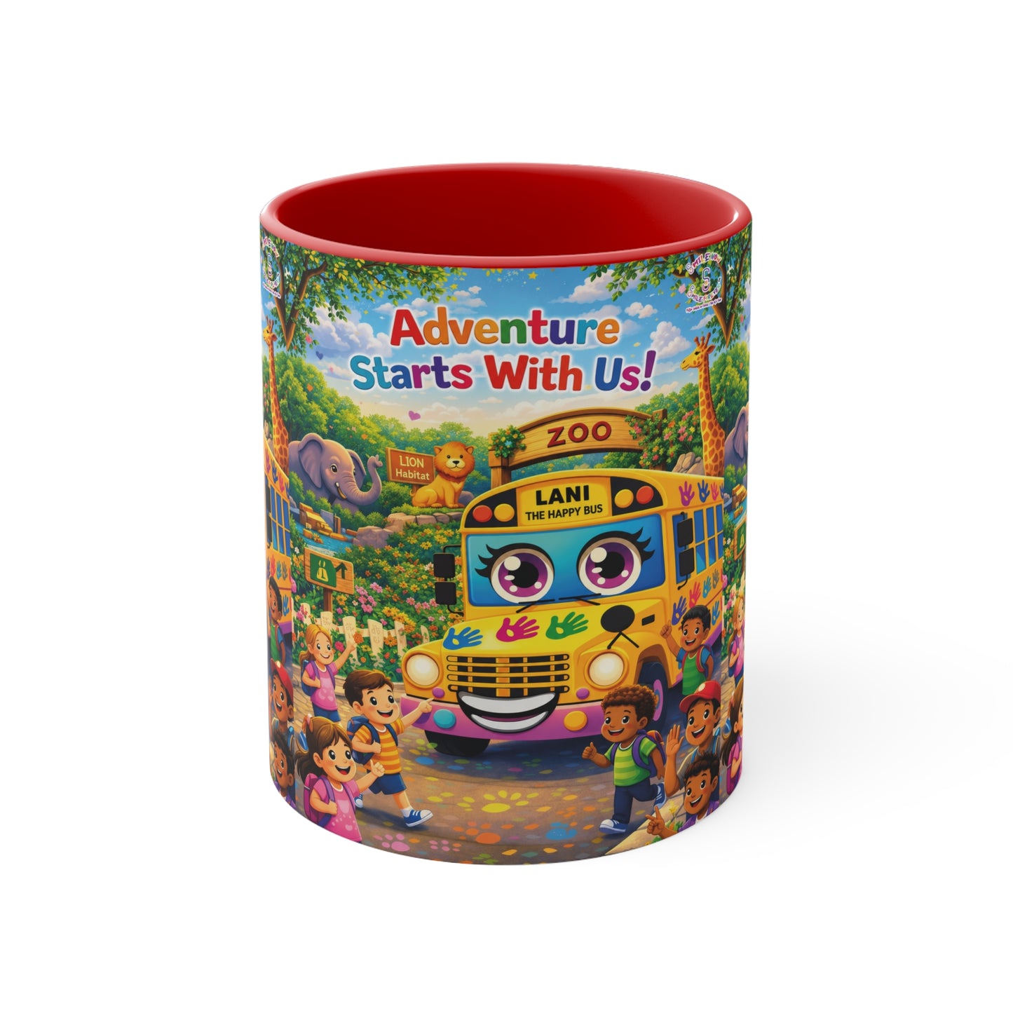 Lani™ Accent Mug – "Adventure Starts With Us!" Graphic