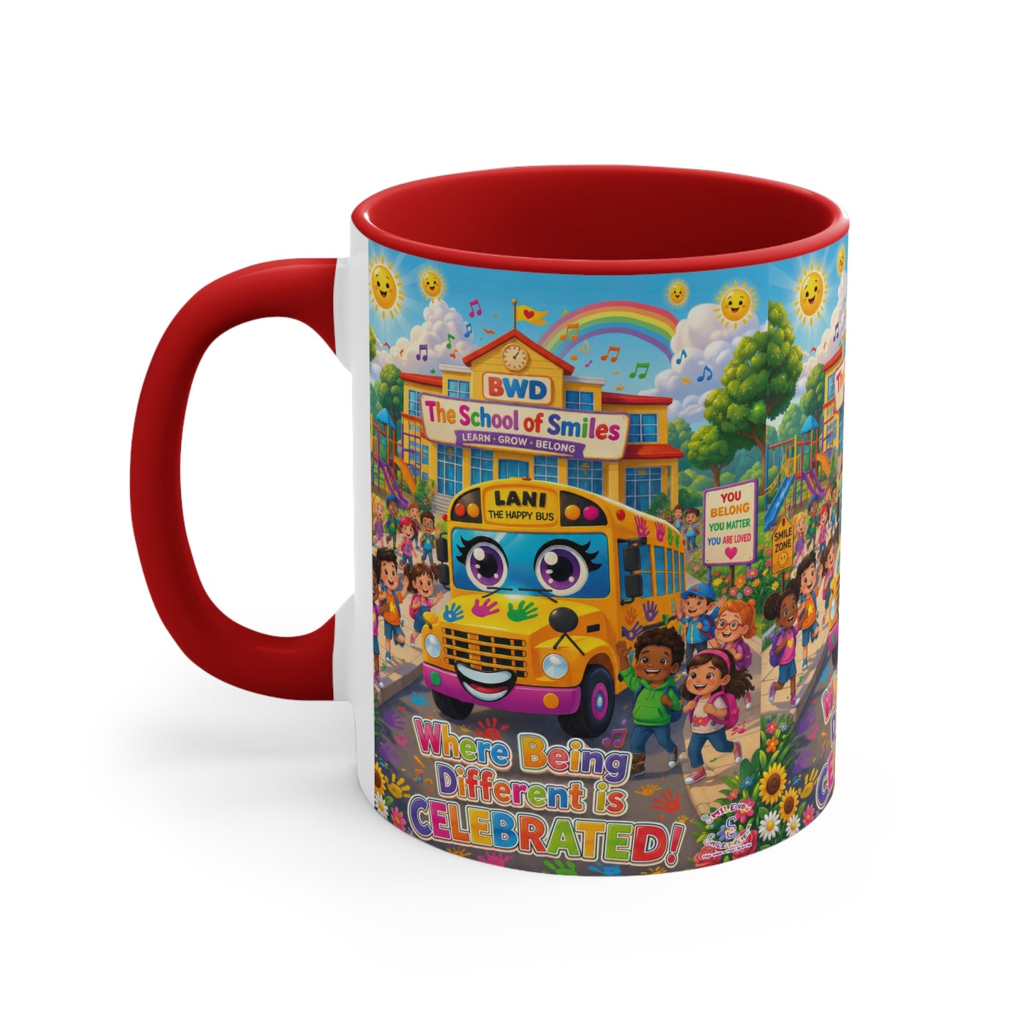 Lani™ Accent Mug – "Where Being Different is CELEBRATED!" Graphic
