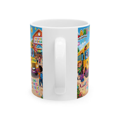 Lani™ Ceramic Mug (11oz & 15oz) – "Let's Sing Happiness Together!" Graphic