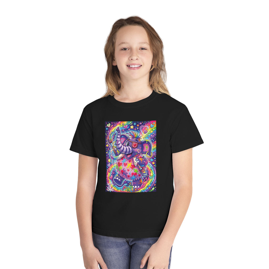 Piklez™ Youth Midweight Tee – "Magic Paint!" Graphic Shirt | Smile Universe Collection