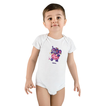 Piklez™ Baby Short Sleeve Onesie® – "Full of Love!" Graphic | Smile Universe Collection