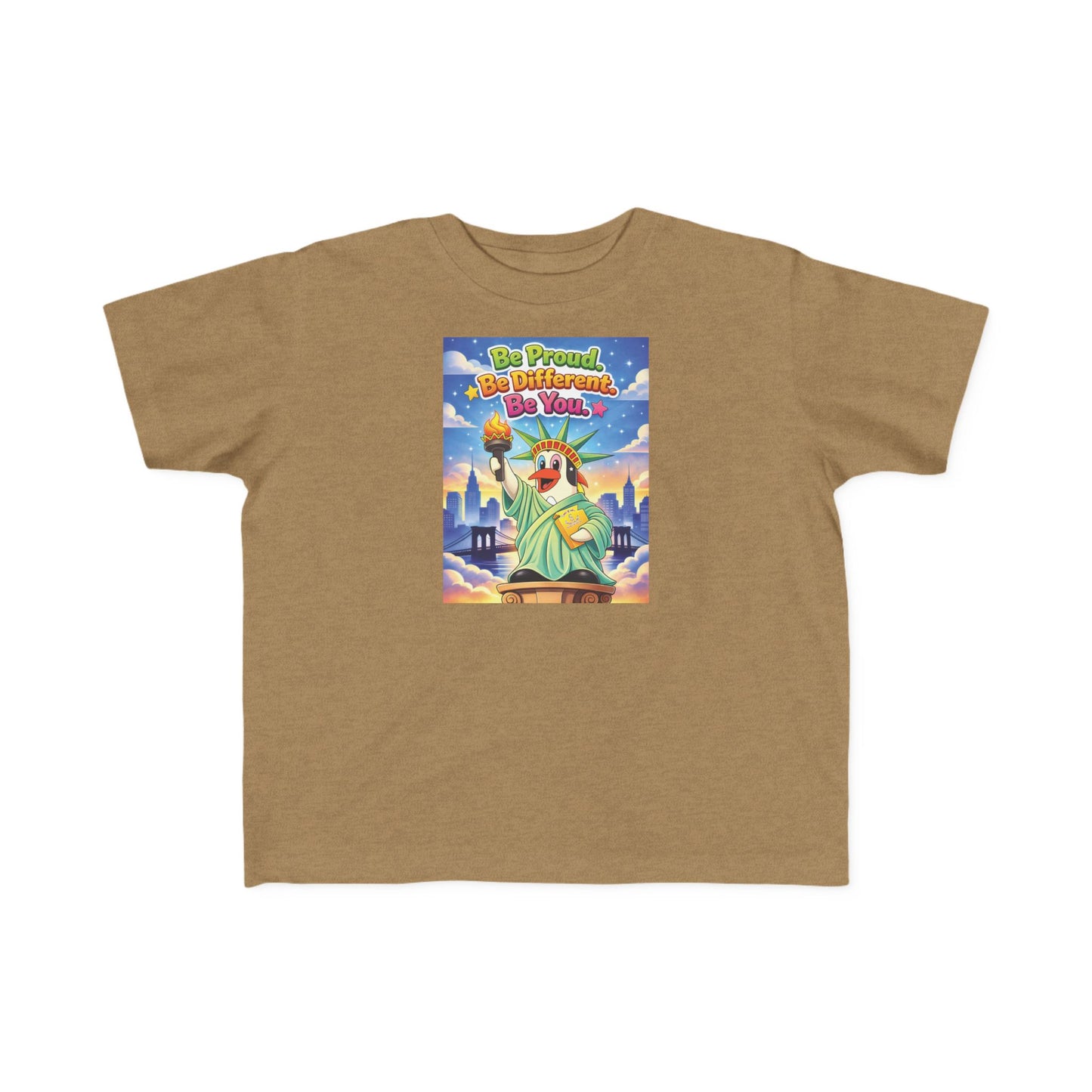 TuBz™ "Be Proud. Be Different. Be You." Kids T-Shirt - Inspirational Graphic Tee