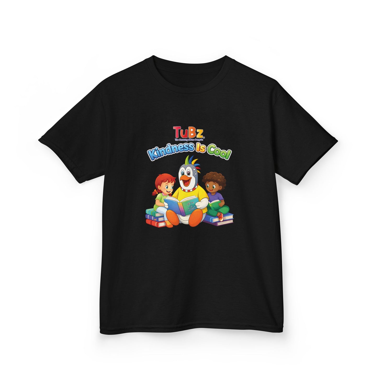 TuBz™ "Kindness Is Cool" Kids T-Shirt - Positive Message Graphic Tee | Smile Universe TuBz4Kidz