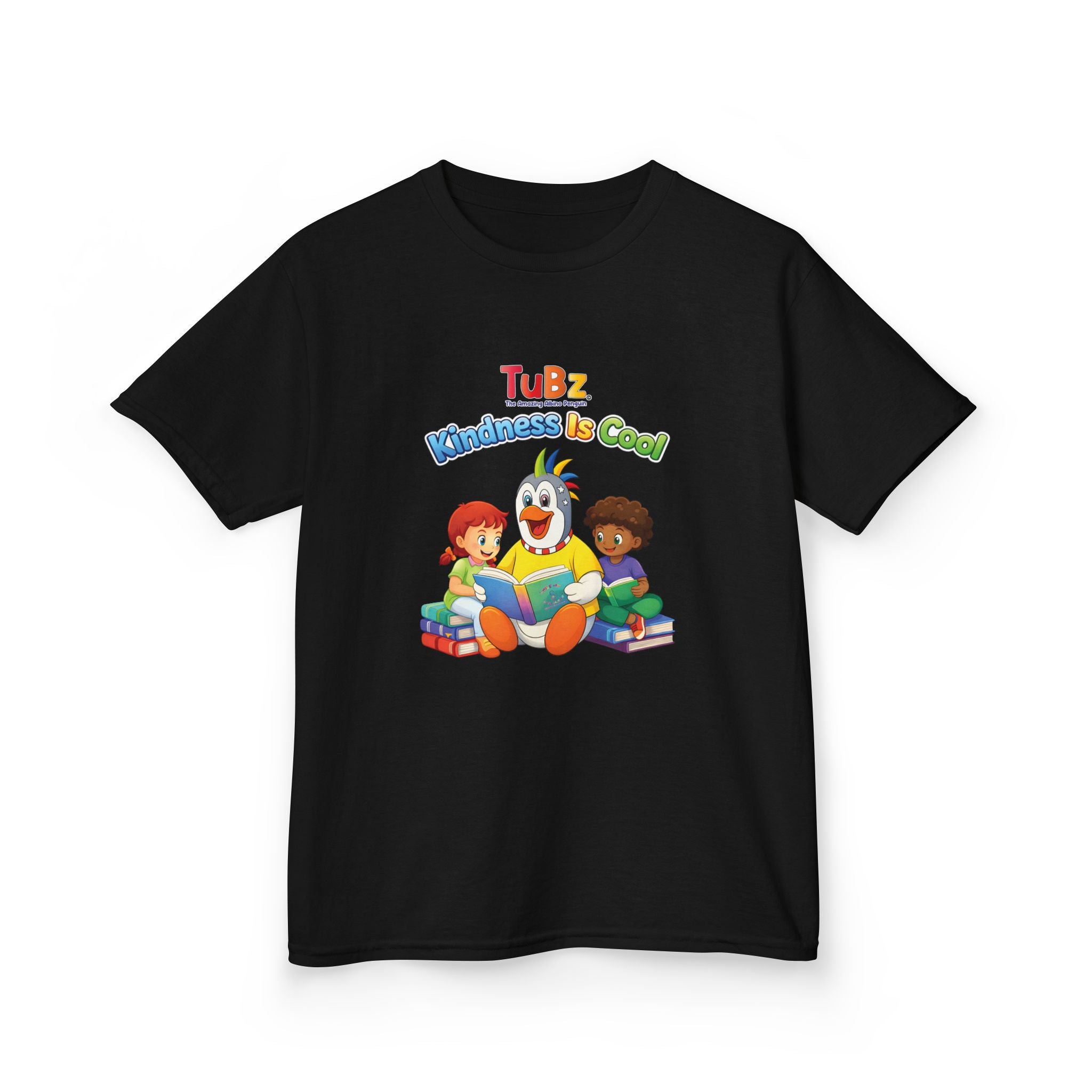 TuBz™ "Kindness Is Cool" Kids T-Shirt - Positive Message Graphic Tee | Smile Universe TuBz4Kidz
